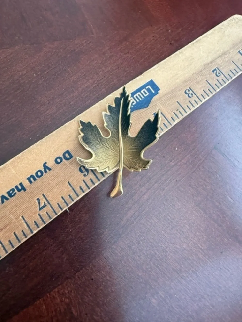 Vintage Oak Leave Brooch